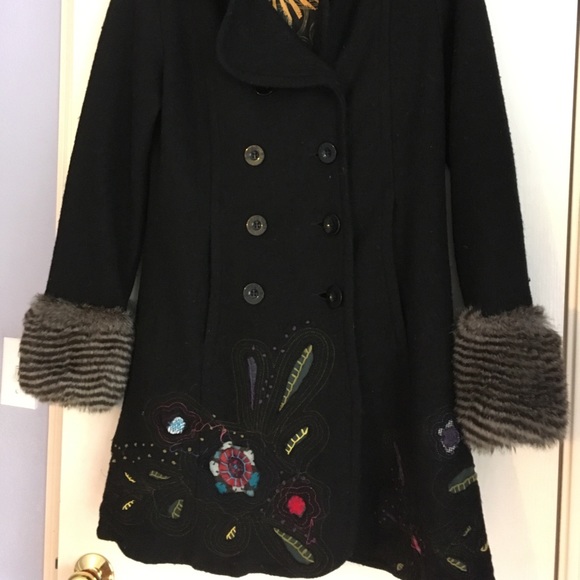 Desigual winter embroidered jacket - Picture 5 of 12